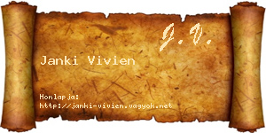 Janki Vivien névjegykártya