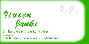 vivien janki business card